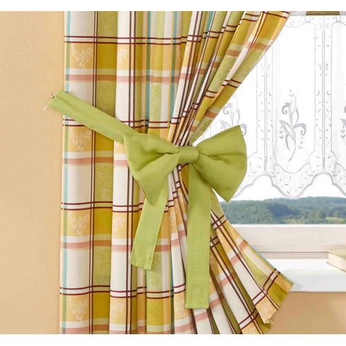 Raffhalter STICKEREIEN PLAUEN "Dolche" Gr. 1, grün, L:130cm, Polyester, Raffhalter, 1 Raffhalter