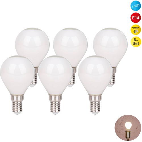 NÄVE LED-Leuchtmittel "Daffy", Energieeffizienz: F (A-G), weiß, Ø:4,5cm, Leuchtmittel, 6er Set