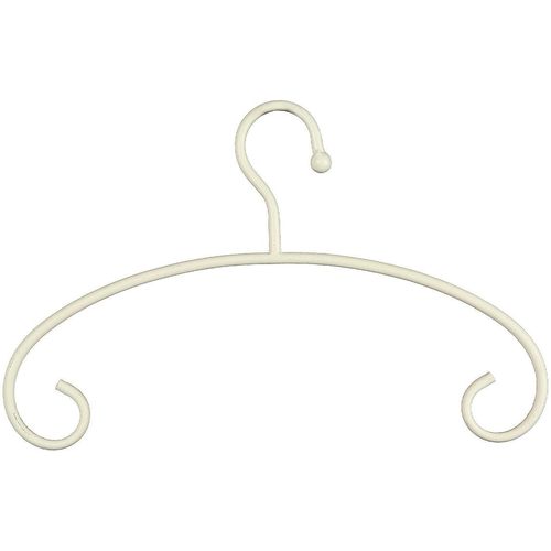 Kleiderbügel AMBIENTE HAUS "Kleiderbügel aus eisen - antikweiss", braun (antikbraun), B:40cm H:27cm T:2cm, Eisen, Kleiderbügel, Kleiderbügel