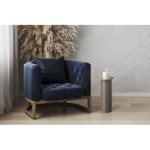 Kerzenhalter KAYOOM "Bodenkerzenständer Art Deco 185", grau (taupe), B:25cm H:60cm T:25cm Ø:25cm, Metall, Kerzenhalter, Kerzenhalter