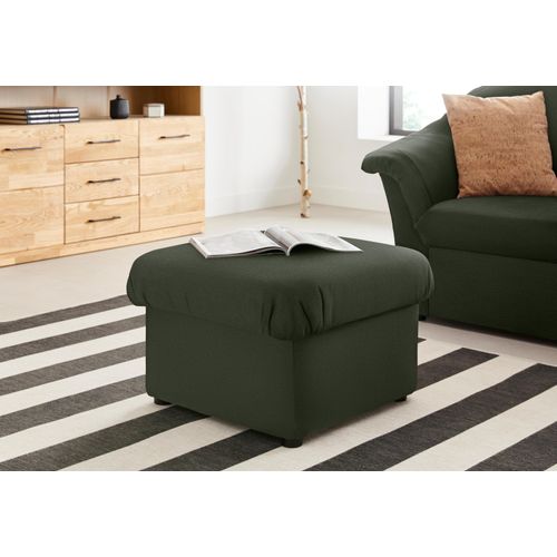 Hocker DOMO COLLECTION "Pegnitz", grün, B:60cm H:39cm T:60cm, 100% Polyester, Hocker, Polsterhocker