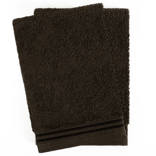 Waschlappen HAMMETEX "2er-Set Waschlappen 15x22 cm, 100% Baumwolle, weich und saugfähig", braun, B:15cm L:22cm, Baumwolle, Waschlappen