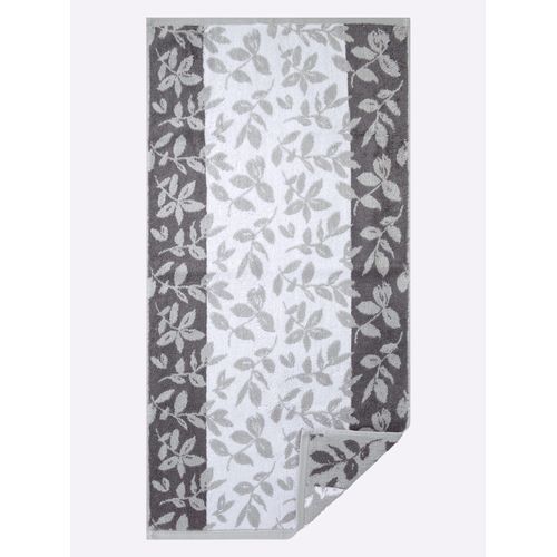 Handtuch ROSS Gr. 1, grau, B:50cm L:100cm, 100% Baumwolle, Handtücher