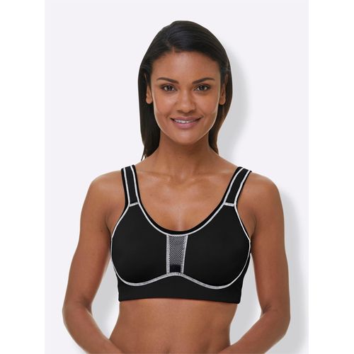 Sport-BH VIANIA, Damen, Gr. 100, Cup E, schwarz, 47% Polyamid, 41% Polyester, 12% Elasthan, BHs Sport-BH Sportbekleidung