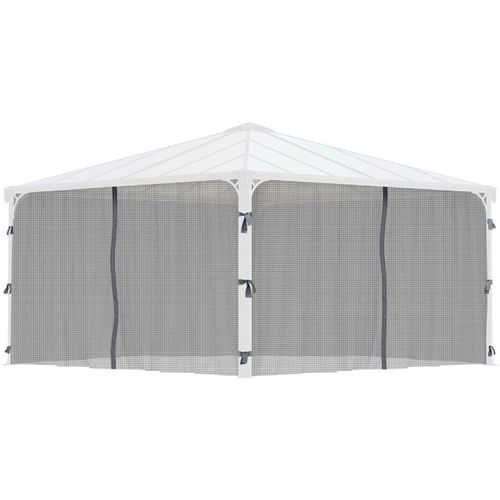 Pavillonseitenteil PALRAM - CANOPIA, grau (anthrazit), B:436cm H:214cm, Pavillonseitenteile, Insektenschutznetz 217 x 436cm