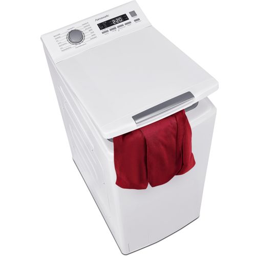 HANSEATIC Waschmaschine Toplader, Energieeffizienz: C (A-G), weiß, B:40cm H:88cm T:61cm, Waschmaschinen