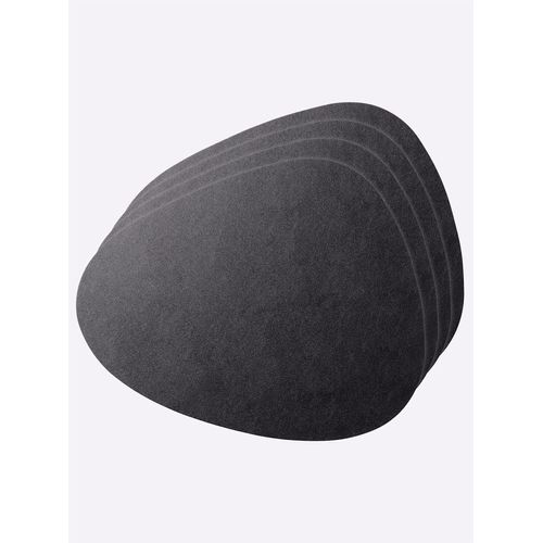 Platzset HEINE HOME, schwarz, B:45cm, 100% Polyurethan, Platzsets