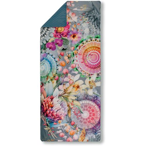 Strandtücher HIP "Olinga", grau, B:75cm L:180cm, Microfaser, Mikrofaser, Handtücher, Reisehandtuch - Sporthandtuch, yoga, Mikrofaser, saugfähig