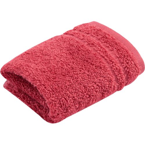 Seiftuch VOSSEN "Vienna Style Supersoft", rot (maroon), B:30cm L:30cm, Walkfrottee, Walkfrottee, Handtücher, Waschlappen im Set, supersoft Baumwolle