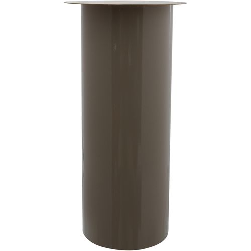 Kerzenhalter KAYOOM "Bodenkerzenständer Art Deco 165", grau (taupe, goldfarben), B:20cm H:40cm T:20cm Ø:20cm, Metall, Kerzenhalter, Kerzenhalter