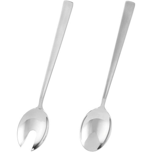 Salatbesteck RÖSLE, silber (edelstahlfarben), Edelstahl 18/10, Kochbesteck-Sets, Servieren von Lebensmittel, Edelstahl 18/10, spülmaschinengeeignet