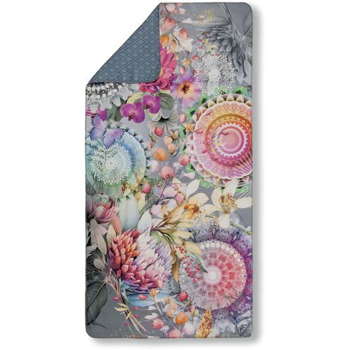 Strandtücher HIP "Olinga", grau, B:50cm L:100cm, Microfaser, Mikrofaser, Handtücher, Reisehandtuch - Sporthandtuch, yoga, Mikrofaser, saugfähig