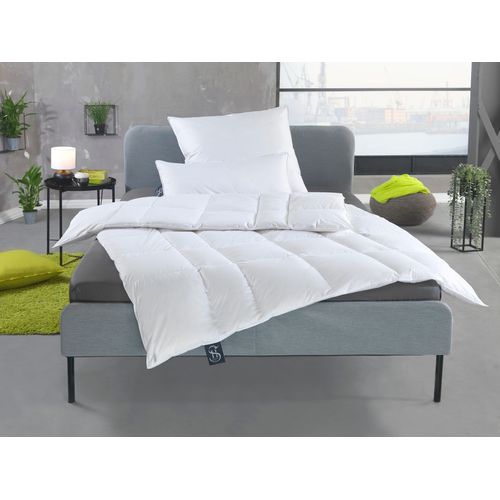 Gänsedaunenbettdecke HAEUSSLING "Select - Made in Green", weiß, B:135cm L:200cm, Bettdecken Bezug: 100% Baumwolle. Bettdecken Füllung: 100% Gänsedaunen, Bettdecken, hochwertiges Daunenprodukt