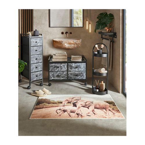 Badaccessoire-Set HEINE HOME, schwarz, Stahl, Badaccessoires-Sets