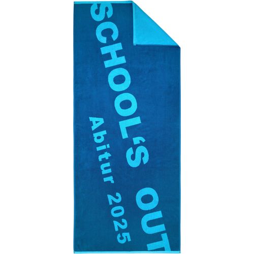 Strandtuch DYCKHOFF "ABI 2025", blau, B:75cm L:180cm, Frottier, Frottier, Handtücher, Abitur Strandtuch