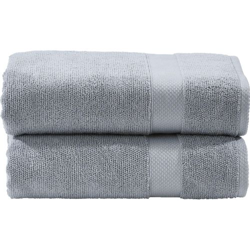 Handtuch Set DONE. "Deluxe", grau (silbergrau), 2 Stk., Zwirnfrottee, Zwirnfrottee, Zwirnfrottee, Handtücher, Hotelqualität aus hochwertigem Zwirnfrottier