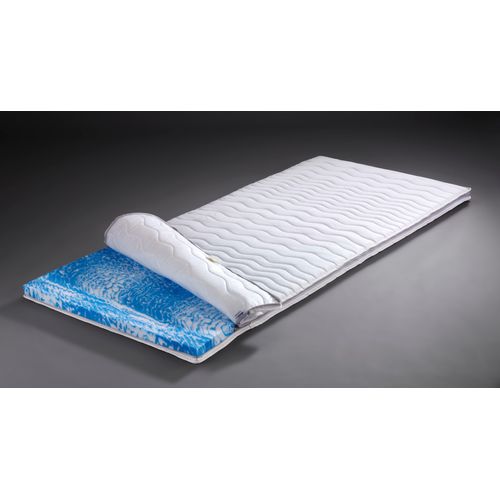 Topper HEMAFA "Gel Style Topper", beige (champagner), B:120cm H:6cm L:200cm, Komfortschaum, Polyetherschaum, Topper, Druckentlastend ohne Körperwärmebedarf
