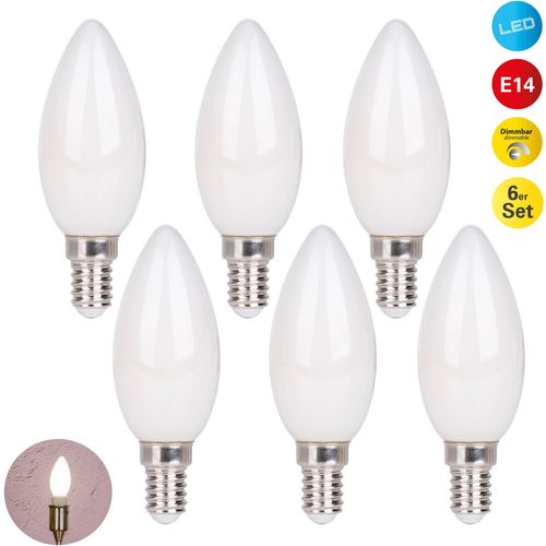 NÄVE LED-Leuchtmittel "Daffy", Energieeffizienz: F (A-G), weiß, Ø:3,5cm, Leuchtmittel, 6er Set