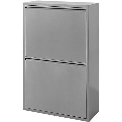 Mülleimer HEINE HOME, silber (silberfarben), B:60cm H:92cm T:25cm, Mülleimer