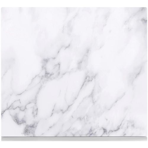 Herdblende-/Abdeckplatte ZELLER PRESENT "Marmor", weiß, B:50cm L:56cm, ESG-Glas, Herdabdeckplatten, Silikonfüßen