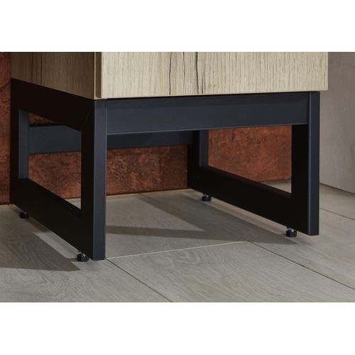 Möbelfuß OPTIFIT "Yukon", schwarz, B:30cm H:17,8cm T:33,8cm, MDF, Möbelfüße, Möbelfuß