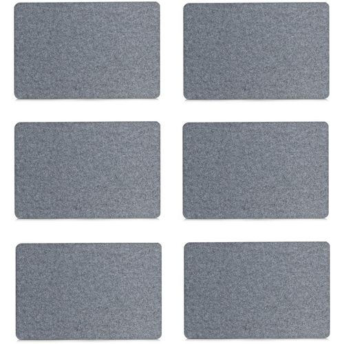 Platzset ZELLER PRESENT, grau, B:30cm L:45cm, Platzsets, hochwertige Filzmatte