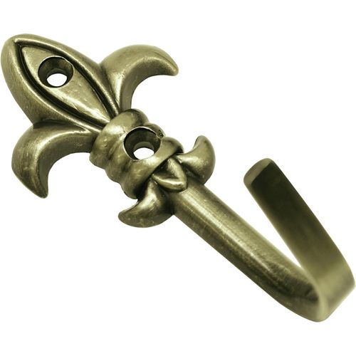 Raffhaken GARDINIA "Zierhaken (Raffhaken) Lilie" Gr. 1, gold (goldfarben), L:5,5cm, Raffhalter, zum Raffen und Drapieren