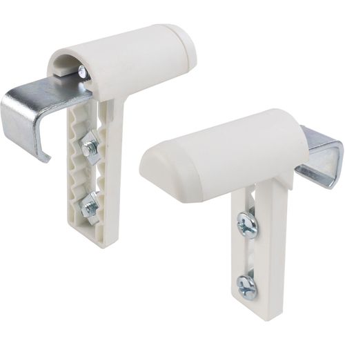 Sichtschutzbefestigung LIEDECO "Top für Rollos" Gr. 1, weiß, B:2,2cm H:4cm L:6,5cm, Metall, Sichtschutzbefestigungen, aus Metall