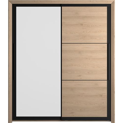 Kleiderschrank GAMI "Kleiderschrank 2 Türen, Kinderkleiderschrank", braun (kastanie natur), B:191cm H:220cm T:63cm, Spanplatte, Schränke, Kinderkleiderschrank Kinderschrank, In 2 Farben erhältlich