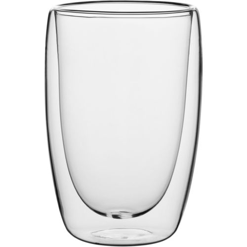 Latte-Macchiato-Glas MÄSER "Latte Macchiato Set, aus Glas", transparent, B:8,5cm H:13cm Ø:8,5cm, Glas, Trinkgefäße, Latte-Macchiato-Glas, 6er Set