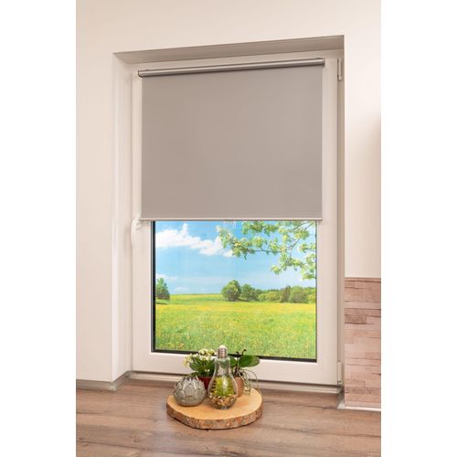 Springrollo K-HOME "Klemmfix-Rollo", grau, B:130cm H:150cm, Rollos