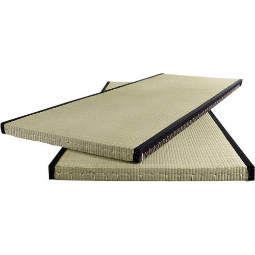 Futonmatratze KARUP DESIGN "Tatami", grün, B:90cm H:5,5cm L:200cm, Obermaterial: 100% Stroh, Matratzen
