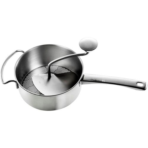 Küchensieb GEFU "FLOTTE LOTTE", silber, B:11cm H:41cm L:20cm, Edelstahl, Küchensiebe, die ideale Wahl für perfekte Ergebnisse