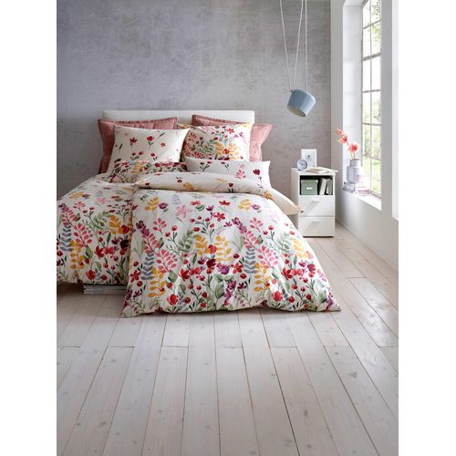 Bettwäsche HEINE HOME Gr. 2, bunt, B/L: 135cm x 200cm, Renforcé, B/L: 80cm x 80cm, 2 Stk., Renforcé, 100% Baumwolle, Bettwäsche