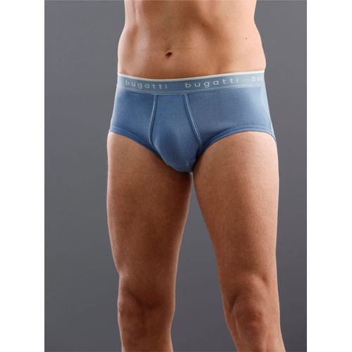 Slip BUGATTI, Herren, Gr. 5, blau, 100% Baumwolle, Unterhosen