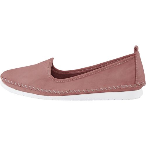 Slipper ANDREA CONTI, Damen, Gr. 37, rosa (rosé), Glattleder, Leder, Schuhe
