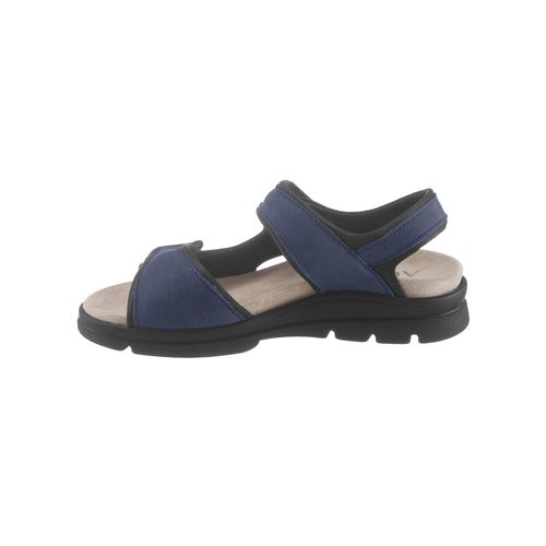 Sandale ACO, Damen, Gr. 42, blau (marine), Nubukleder, Schuhe