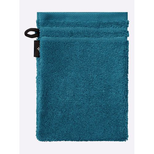 Handtuch VOSSEN Gr. 5, blau (petrol), B:30cm L:50cm, 100% Baumwolle, Handtücher