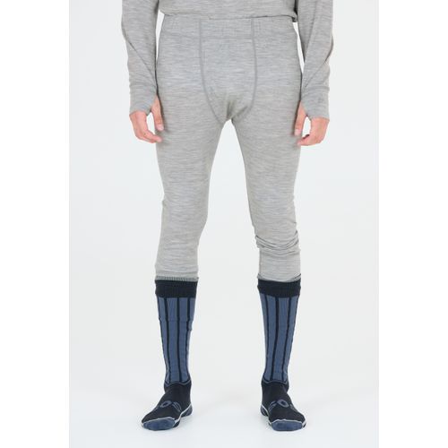 Thermohose SOS "Nuuk", Damen, Gr. S, EURO-Größen, grau, 100% Wolle, unifarben, lang, Hosen Thermohose, aus mulesingfreier Merinowolle