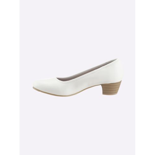 Pumps JANA, Damen, Gr. 41, weiß, Lederimitat, Schuhe