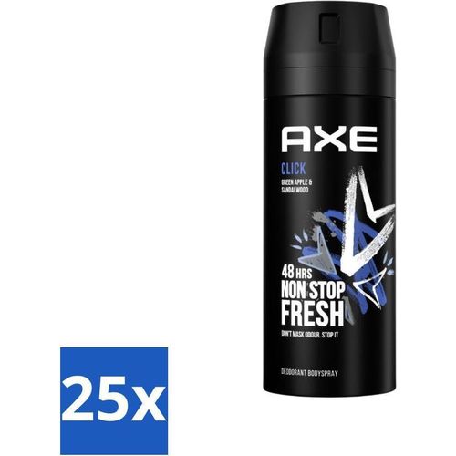 Axe Deodorant Body Spray Click 150 ml - Vorteilspack - 25 Stücke