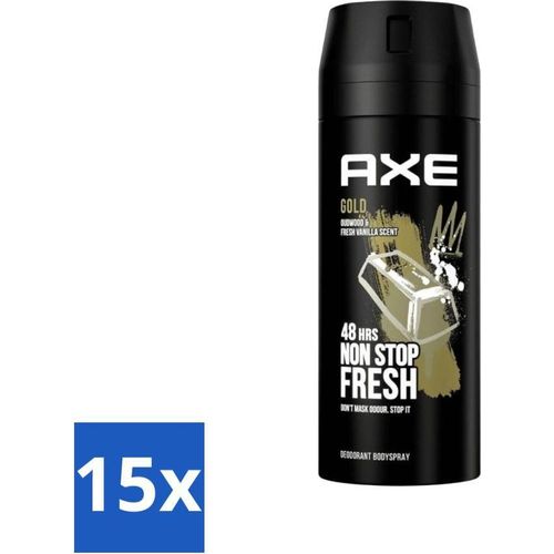 Axe Deodorant Body Spray Gold 150 ml - Vorteilspack - 15 Stücke