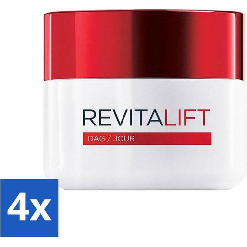 L'Oréal Revitalift Anti-Falten Tagescreme 50 ml - Vorteilspack - 4 Stücke