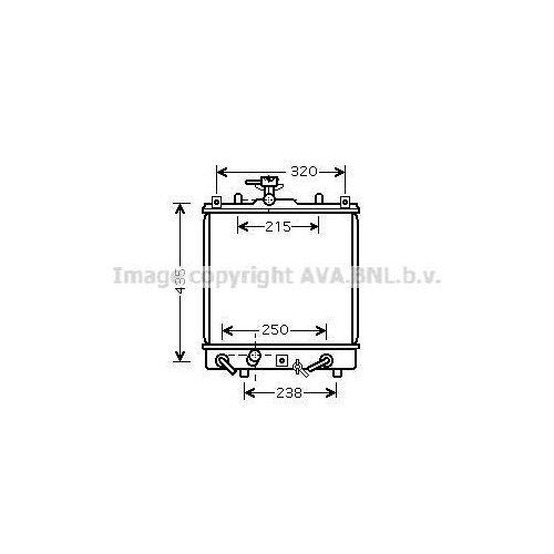PRASCO SZ2095 Kühler Wasserkühler Motorkühler für SUZUKI IGNIS II IGNIS (FH)