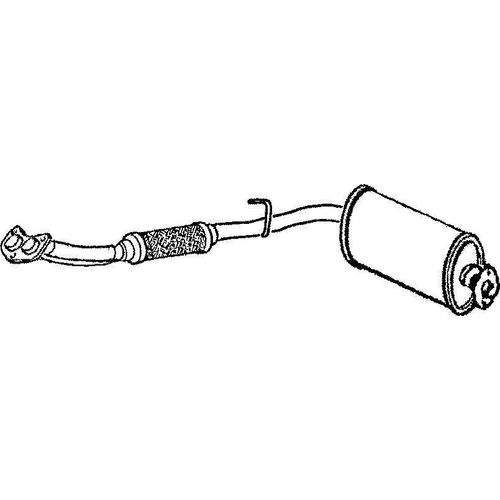 VEGAZ TR-63 Vorschalldämpfer Schalldämpfer für TOYOTA MR 2 I (AW1)