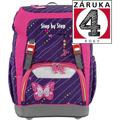 Schritt -für -Schritt -Schul -Rucksack -Klassenschritt Schritt für Schritt Schmetterling