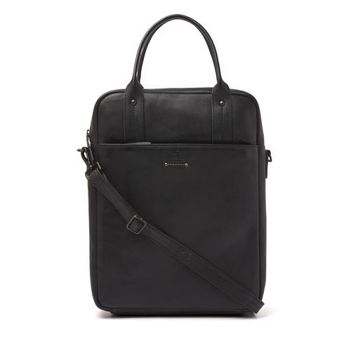 dR Amsterdam Arbeitstasche | Business-Leder-Arbeitstasche | Laptop-Tasche | Herren-Laptoptasche | Laptop-Tasche | Tampa - 933578 Black