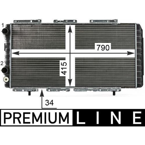 MAHLE CR 33 000P Kühler Wasserkühler Motorkühler