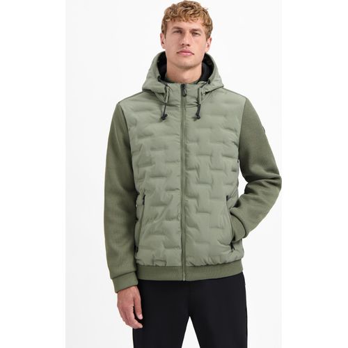 Jacket Short Fit Sealed Hooded Knitted Mix