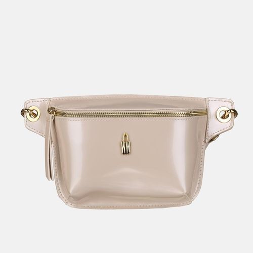 IDA - Beige Gürteltasche aus Leder